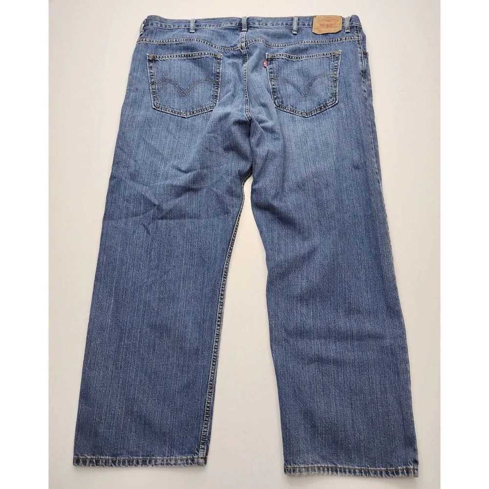 Levi's 559 Jeans Relaxed Straight Fit Blue Mens 48x30 Red Tab Denim y2k